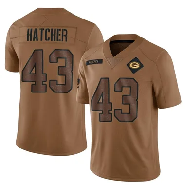Men's Nike Green Bay Packers Broughton Hatcher 2023 Salute To Service Jersey - Brown Limited