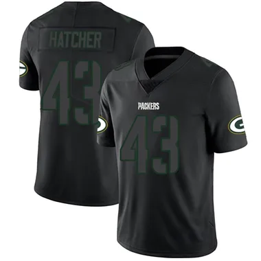 Men's Nike Green Bay Packers Broughton Hatcher Jersey - Black Impact Limited