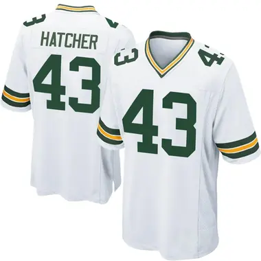 Men's Nike Green Bay Packers Broughton Hatcher Jersey - White Game