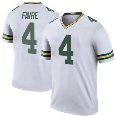 Men S Nike Green Bay Packers Brett Favre Color Rush Jersey White Legend
