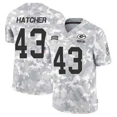 Youth Nike Green Bay Packers Broughton Hatcher 2024 Salute to Service Jersey - Arctic Camo Limited