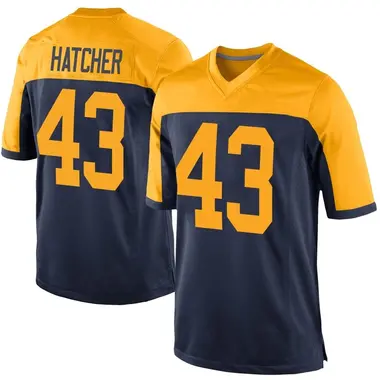 Youth Nike Green Bay Packers Broughton Hatcher Alternate Jersey - Navy Game